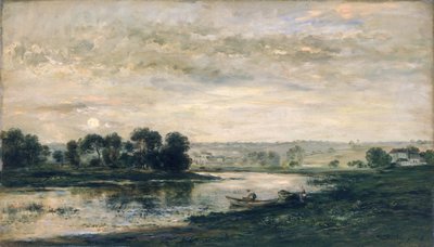 Abend an der Oise, 1872 von Charles Francois Daubigny